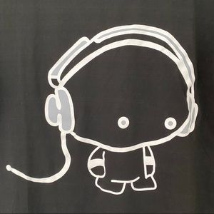 NWOT Cute Black Graphic Tee